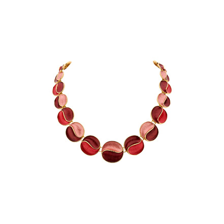 Les Cordes halskette rot