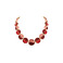 Les Cordes halskette rot