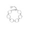 Les Cordes armband silber