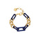 Les Cordes armband blau