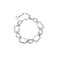 Les Cordes armband silber