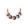 Les Cordes collier bordeaux