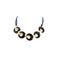 Les Cordes collier bleu 1