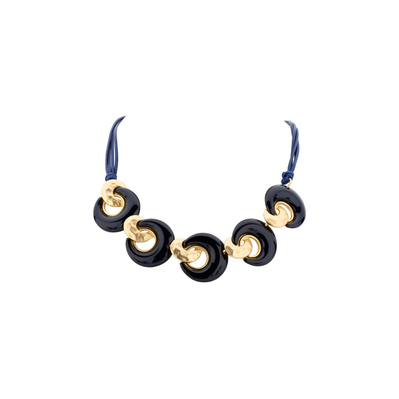 Les Cordes collier bleu 1