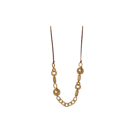 Les Cordes halskette beige