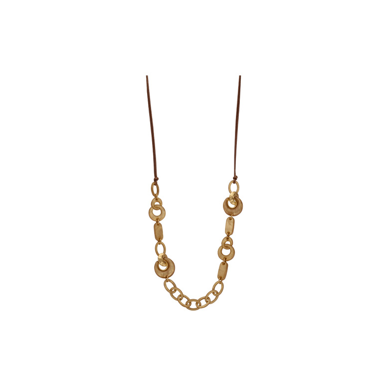 Les Cordes halskette beige 1