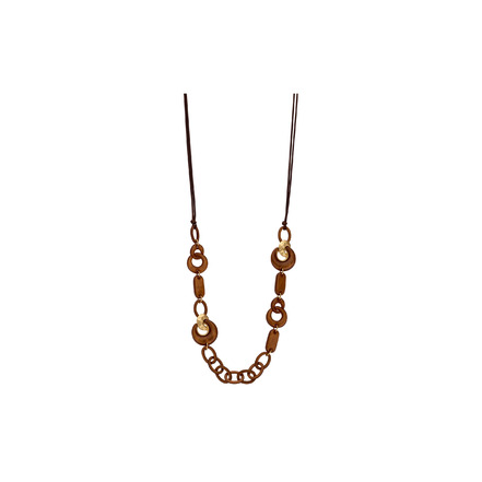 Les Cordes collier brun