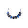 Les Cordes halskette blau 1
