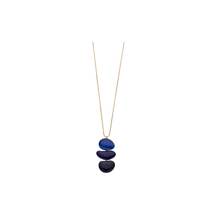 Les Cordes halskette blau