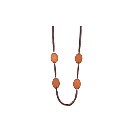 Les Cordes collier brun