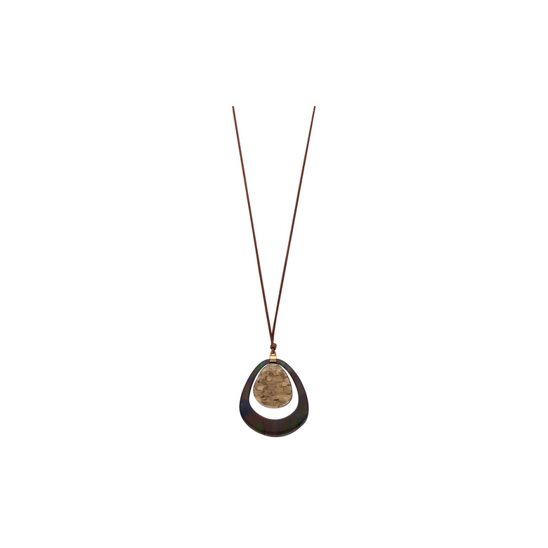 Les Cordes collier taupe 1