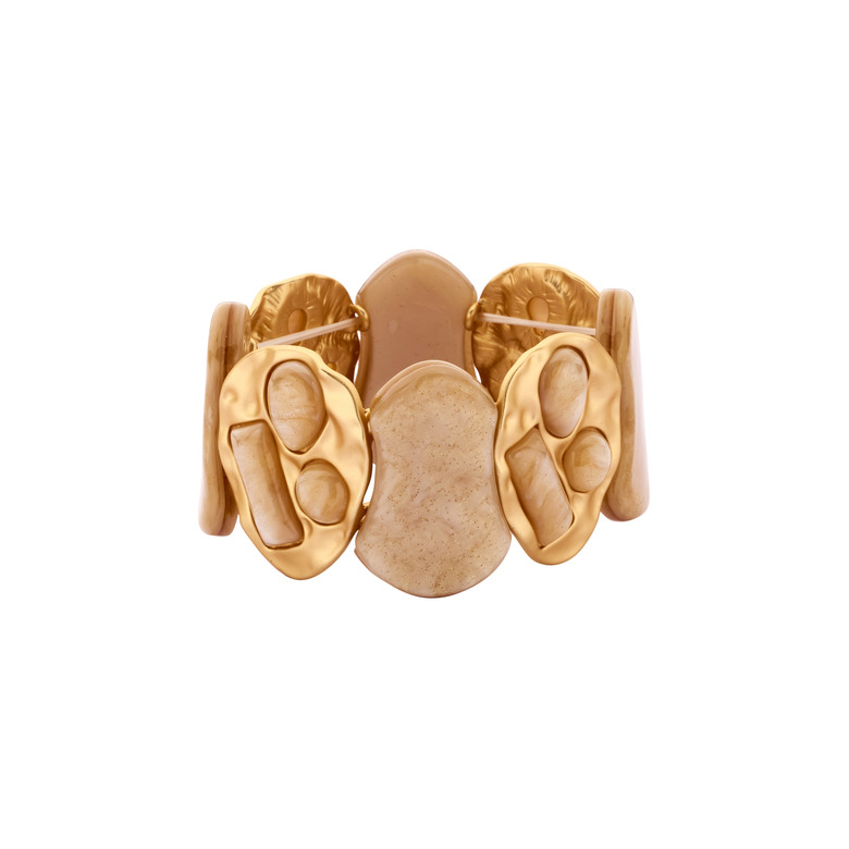 Les Cordes armband beige 1