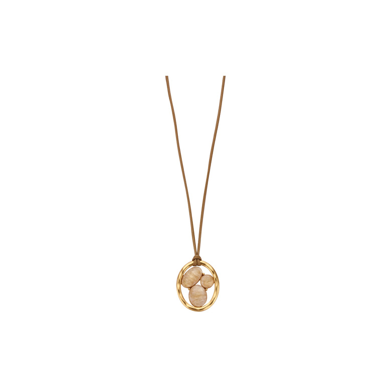 Les Cordes collier beige 1