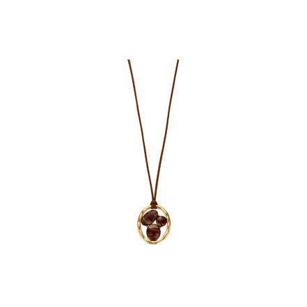 Les Cordes necklace brown