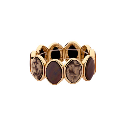 Les Cordes armband taupe