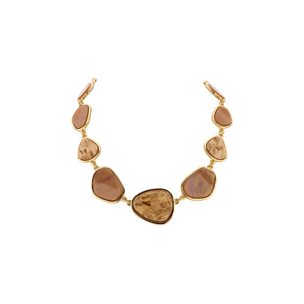 Les Cordes halskette beige