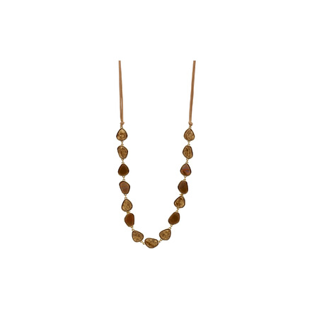 Les Cordes halskette beige