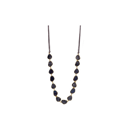 Les Cordes collier bleu