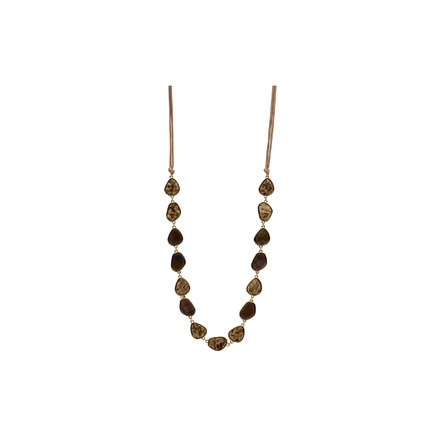 Les Cordes halskette taupe