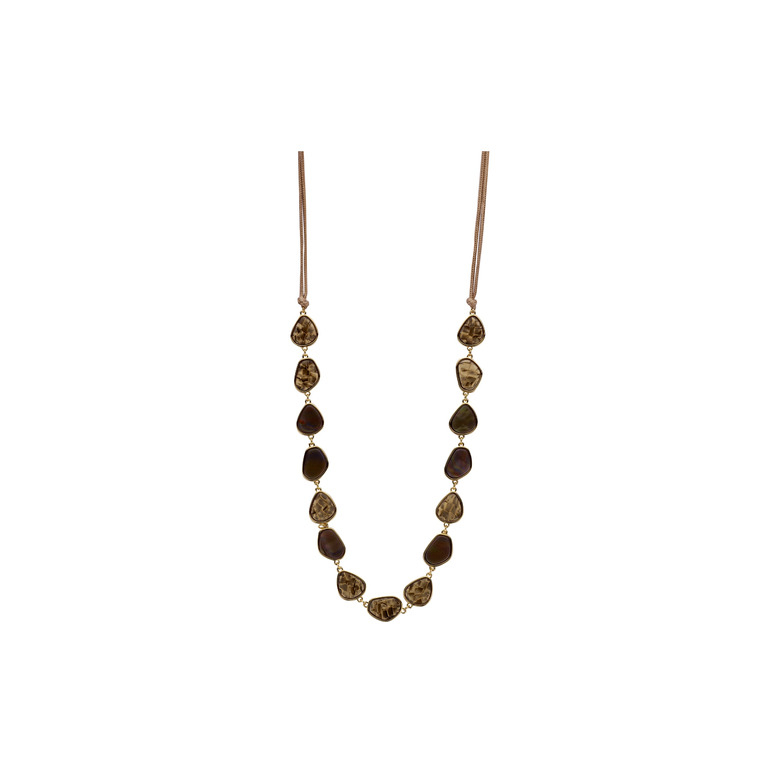 Les Cordes halskette taupe 1