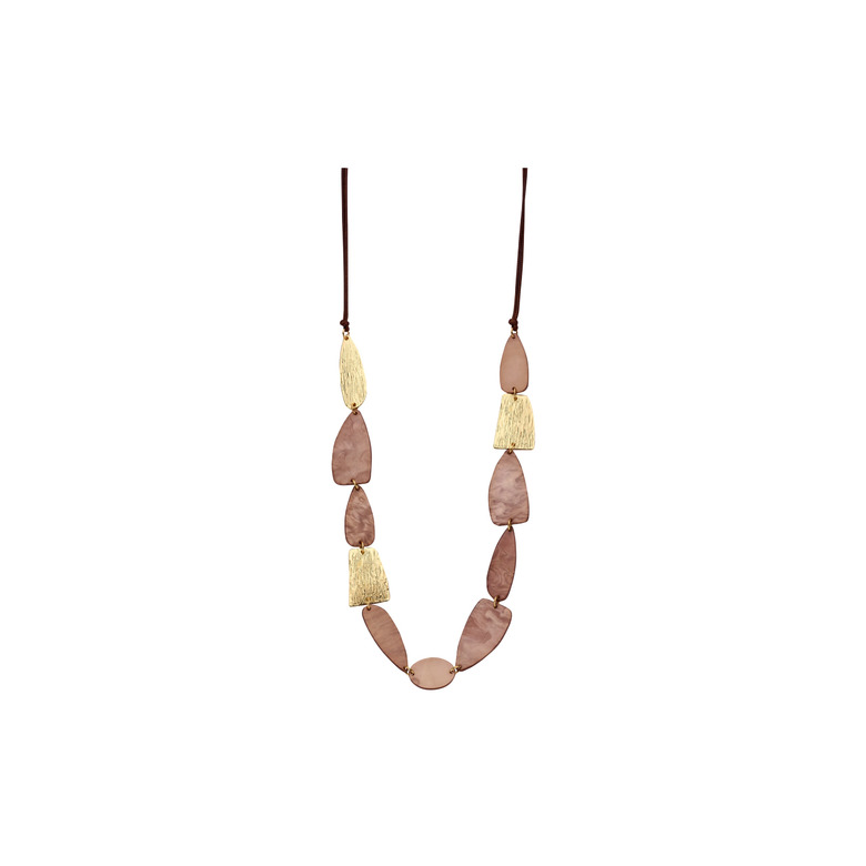 Les Cordes necklace taupe 1
