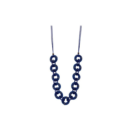 Les Cordes necklace blue