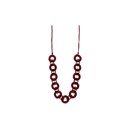 Les Cordes collier bordeaux
