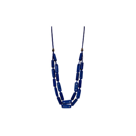 Les Cordes halskette blau