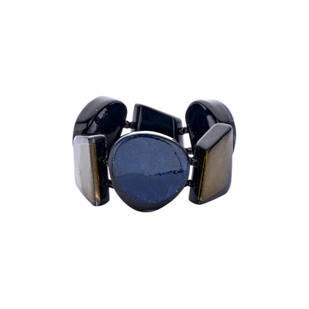 Les Cordes armband blau