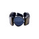 Les Cordes armband blau