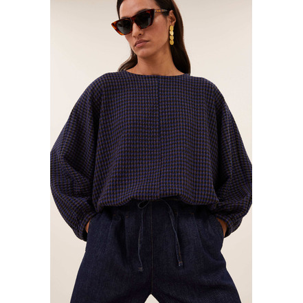 By-bar blouse blauw
