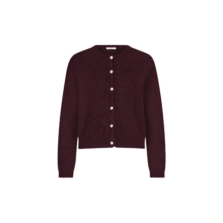 By-bar cardigan bordeaux