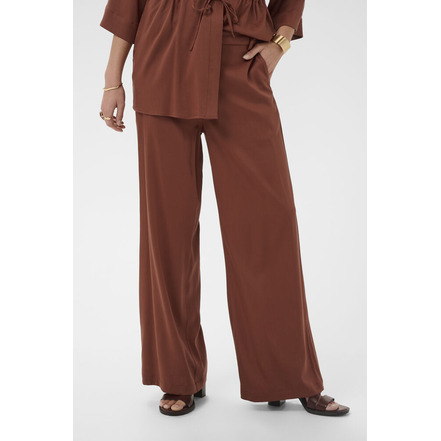 Cream broek 32 inch cognac
