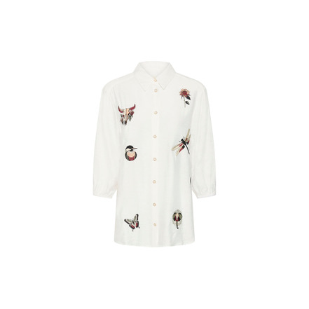 Cream blouse wit