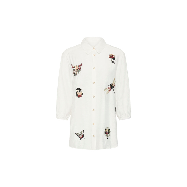 Cream blouse wit 1