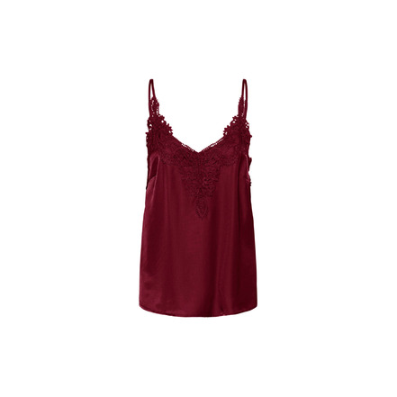 Cream topje bordeaux