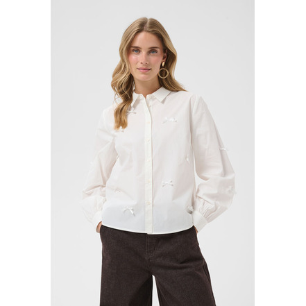 Cream blouse wit
