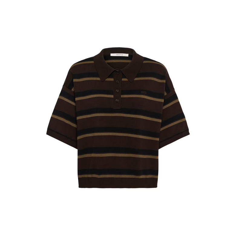 Gestuz polo bruin 1