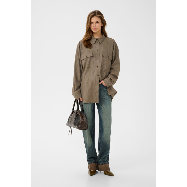 Gestuz blouse bruin 2