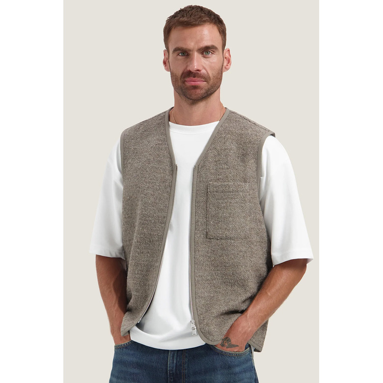 Dstrezzed vest beige 2