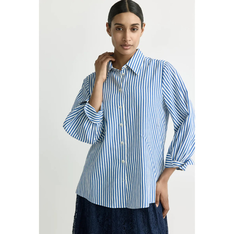 Xandres blouse blauw 2
