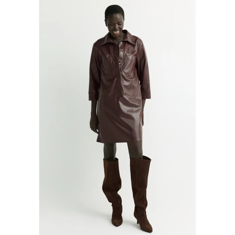 Xandres jurk bruin 2