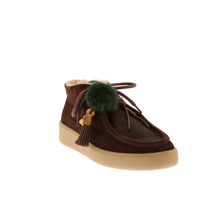 Meline chaussures à lacets brun 2