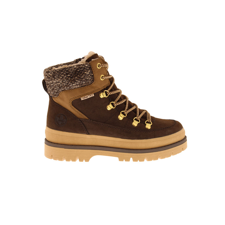 Rieker bottes à lacets brun 1