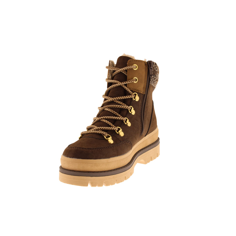 Rieker bottes à lacets brun 3