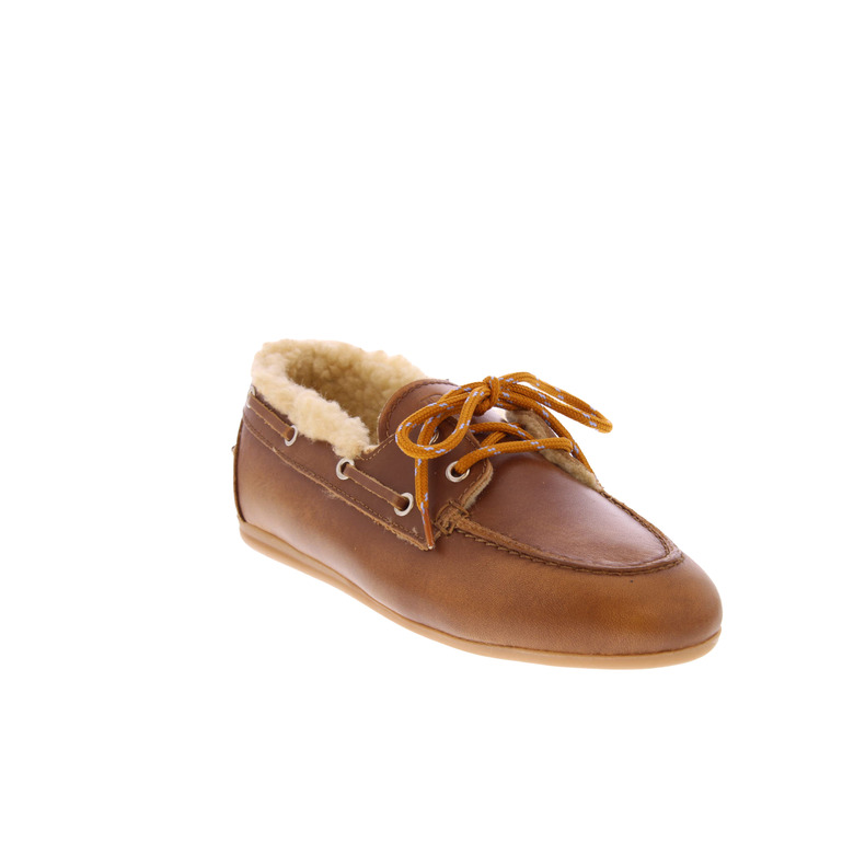 Posa chaussures bateau cognac 2