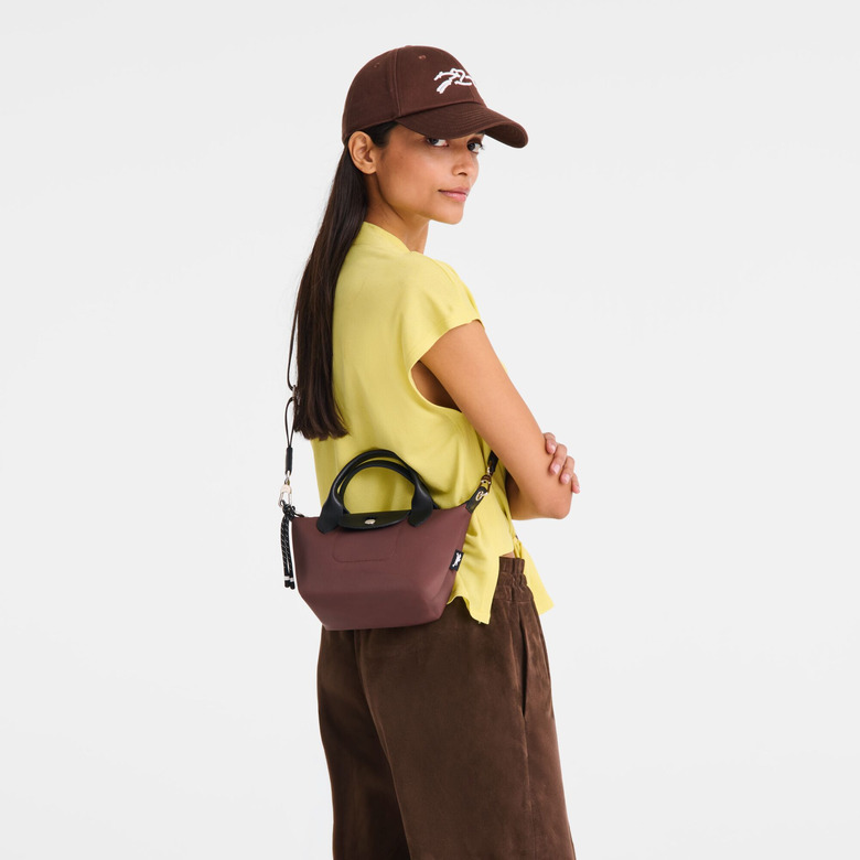 Longchamp handbag brown 4