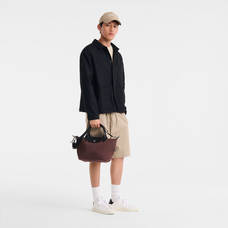 Longchamp handbag brown 4
