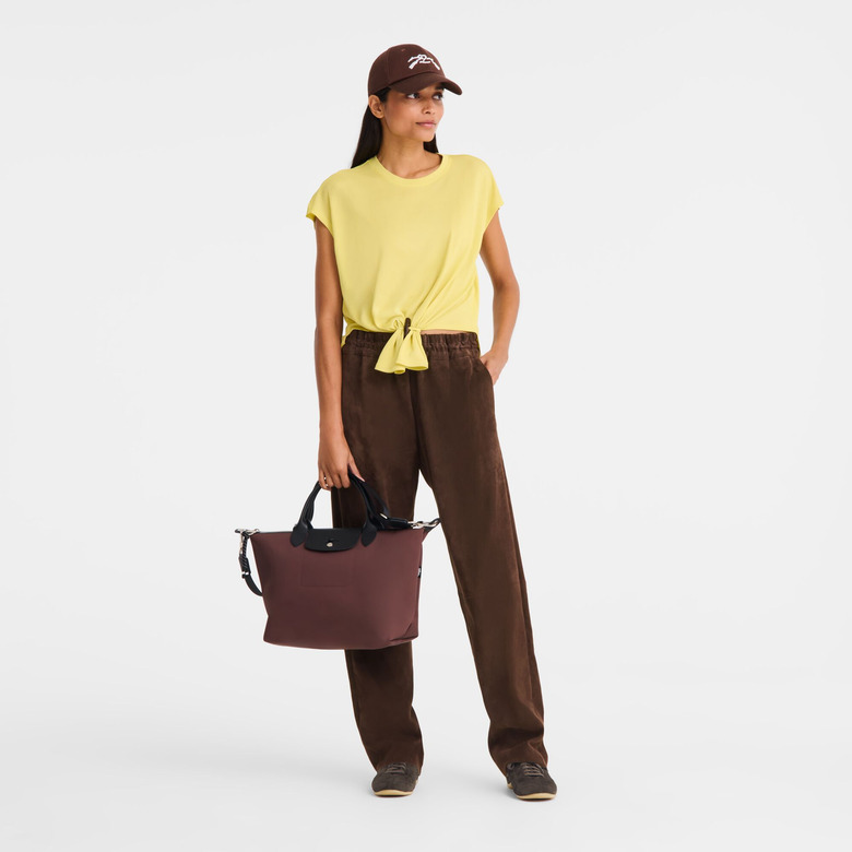 Longchamp handbag brown 4