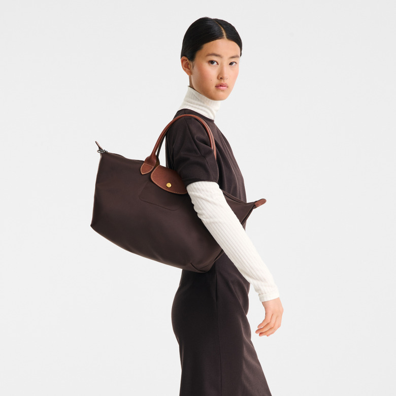 Longchamp handbag brown 4